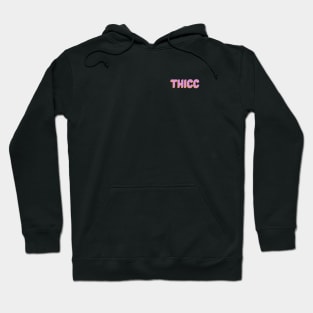 Thicc - Orange Pink Hoodie